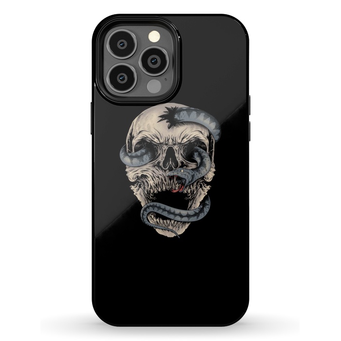iPhone 13 Pro Max StrongFit Skull Snake by Afif Quilimo
