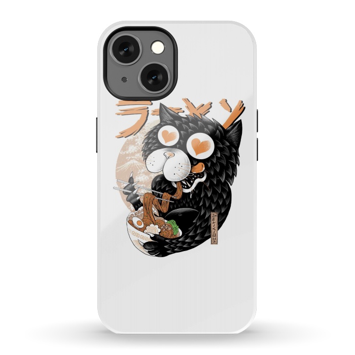 iPhone 13 StrongFit Cat Love Ramen by Afif Quilimo