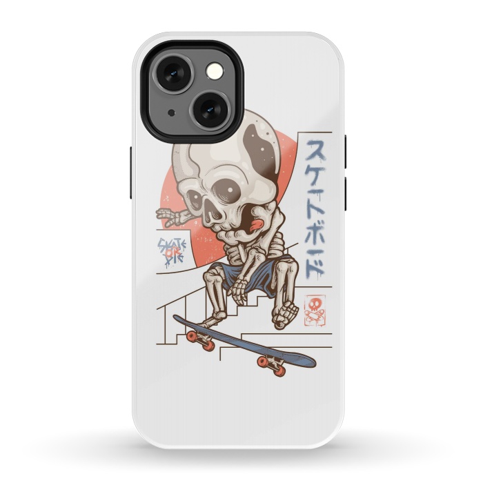 iPhone 13 mini StrongFit Skullboarding 1 by Afif Quilimo