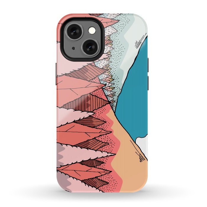 iPhone 13 mini StrongFit Autumnal mountain view  by Steve Wade (Swade)
