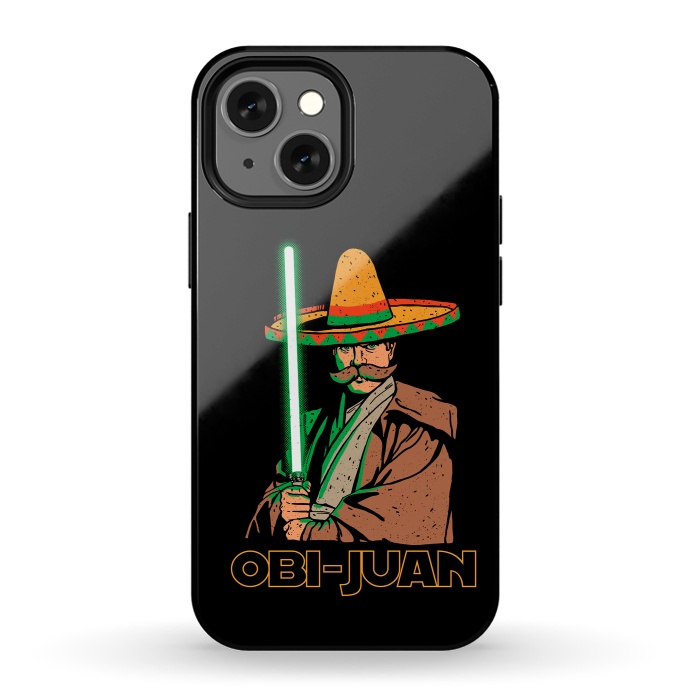 iPhone 13 mini StrongFit Obi Juan Funny Mexican Sombrero Cinco de Mayo by Vó Maria