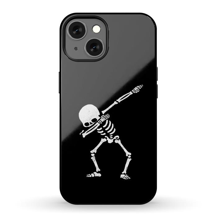 iPhone 13 StrongFit Dabbing Skeleton Dab Pose Hip Hop Skull by Vó Maria