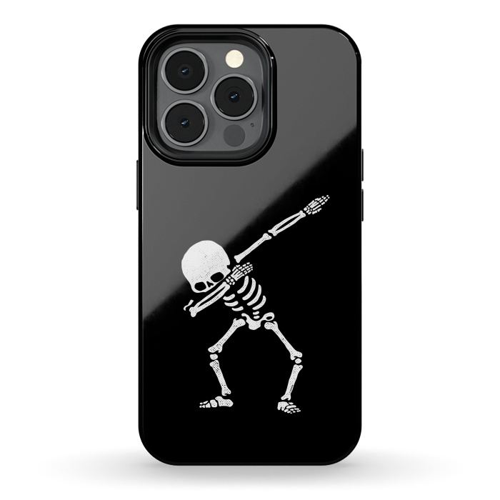 iPhone 13 pro StrongFit Dabbing Skeleton Dab Pose Hip Hop Skull by Vó Maria