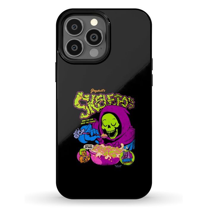 iPhone 13 Pro Max StrongFit Skelet-O's - Grayskull Cereal by Vó Maria