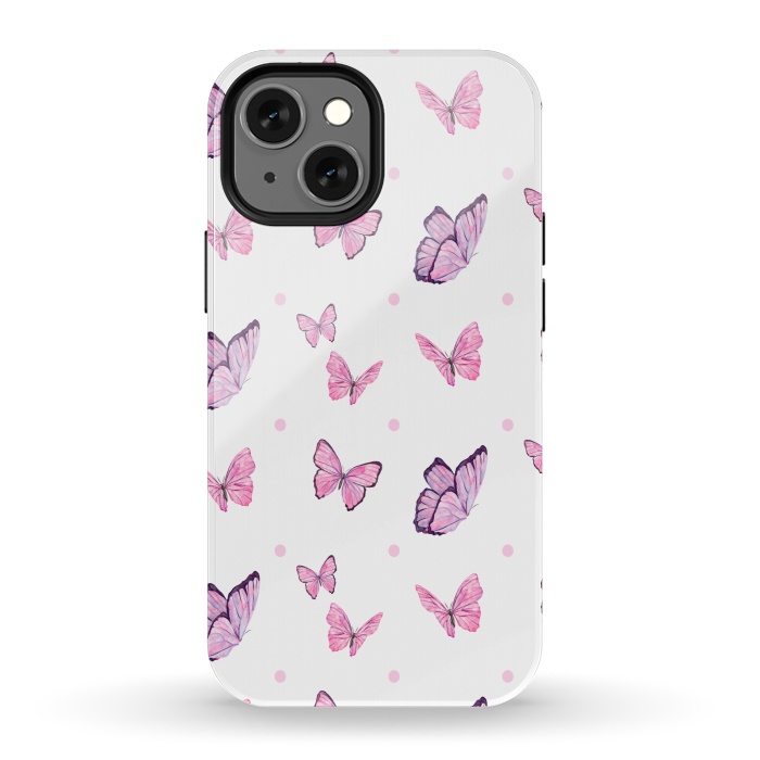 Cute Butterfly Pattern Soft Phone Case With Wireless Charging For