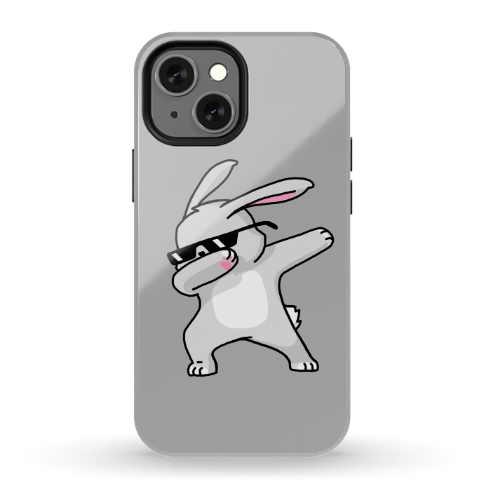 iPhone 13 mini StrongFit Dabbing Easter Bunny by Vó Maria