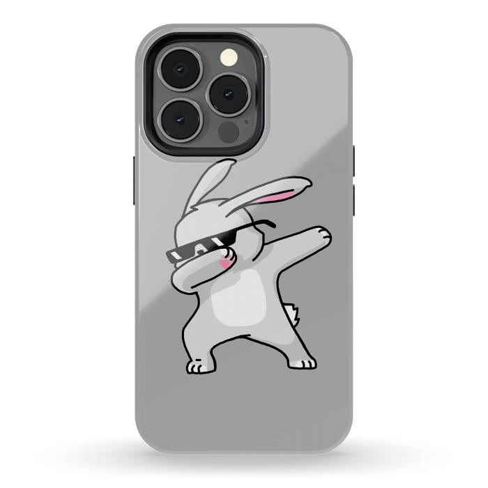 iPhone 13 pro StrongFit Dabbing Easter Bunny by Vó Maria