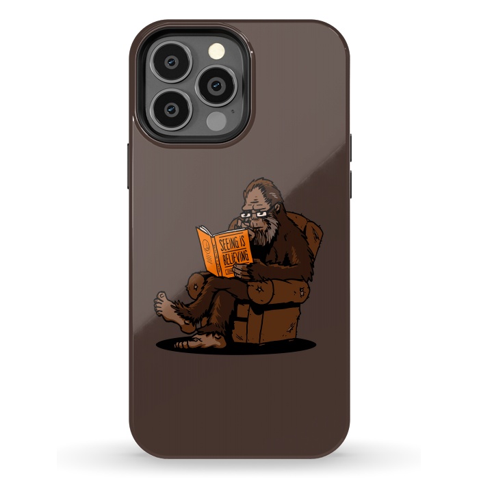 iPhone 13 Pro Max StrongFit BigFoot Reading Book - Seeing is Believing by Vó Maria