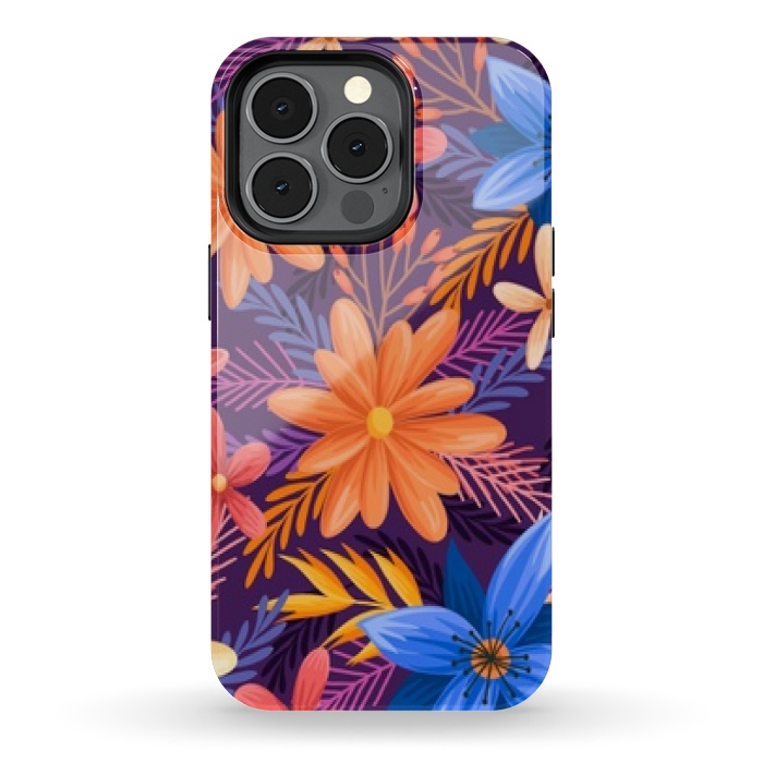 iPhone 13 pro StrongFit beautiful tropical pattern by MALLIKA