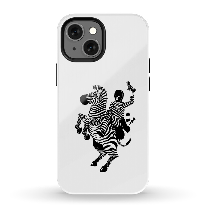 iPhone 13 mini StrongFit Zebra Ladrão Panda 2 by Vó Maria