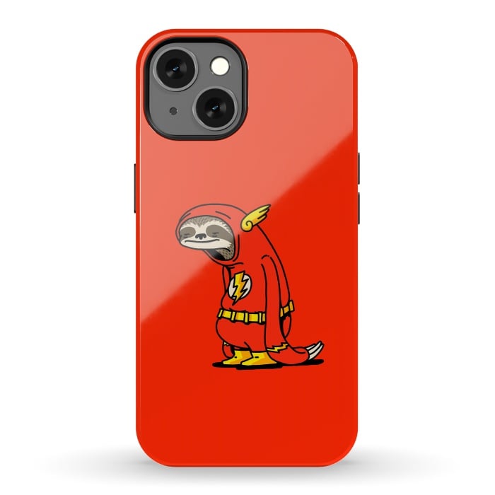 iPhone 13 StrongFit The Neutral Sloth Lazy Super Hero by Vó Maria