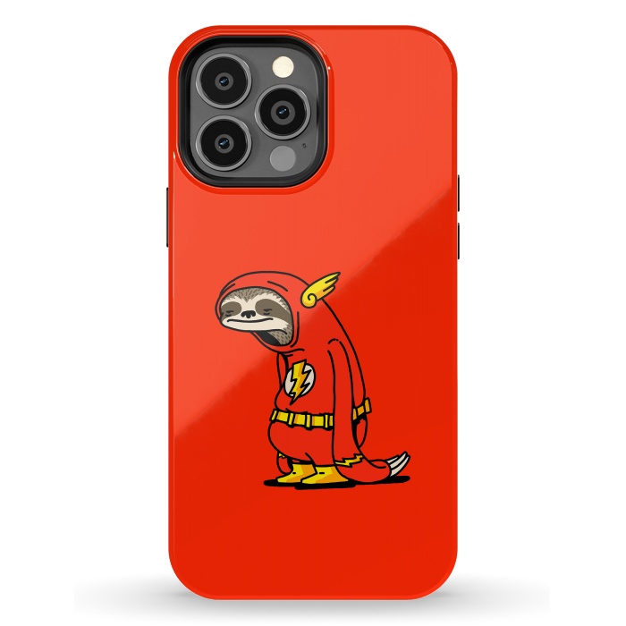 iPhone 13 Pro Max StrongFit The Neutral Sloth Lazy Super Hero by Vó Maria