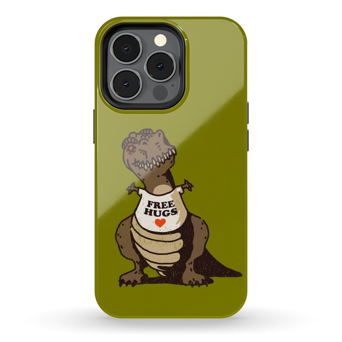 iPhone 13 pro StrongFit T-Rex Free Hugs by Vó Maria