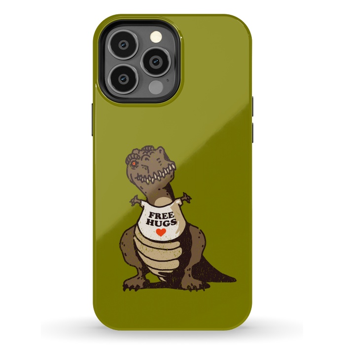 iPhone 13 Pro Max StrongFit T-Rex Free Hugs by Vó Maria