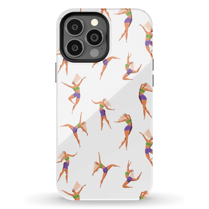 iPhone 13 Pro Max StrongFit Dance Girl Pattern 001 by Jelena Obradovic