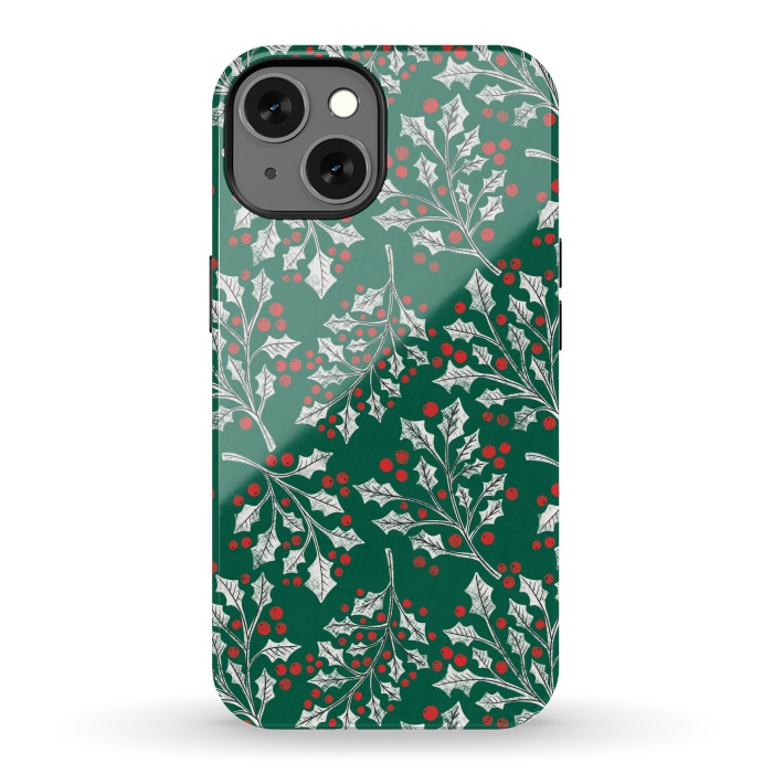 iPhone 13 StrongFit Boughs of Holly by Noonday Design