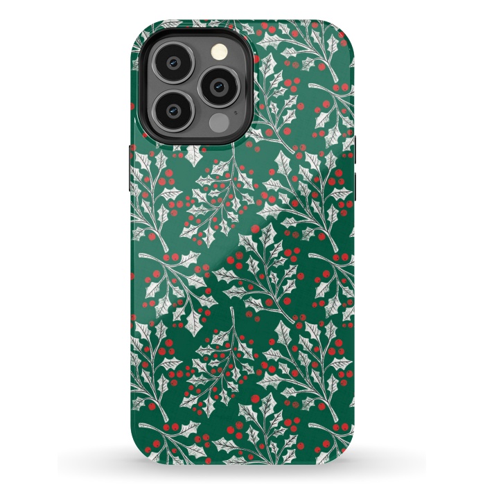 iPhone 13 Pro Max StrongFit Boughs of Holly by Noonday Design
