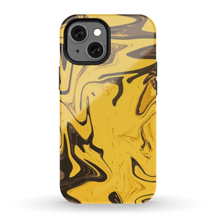 iPhone 13 mini StrongFit Yellowest Abstract by Creativeaxle