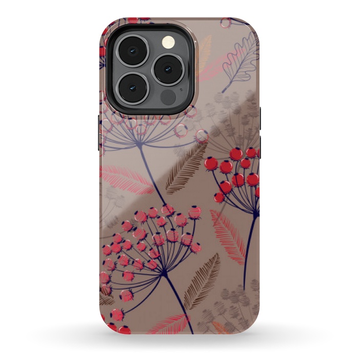 iPhone 13 pro StrongFit cute cherry pattern  by MALLIKA