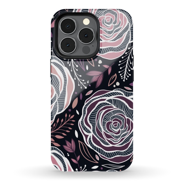 iPhone 13 pro StrongFit Florals by Rose Halsey