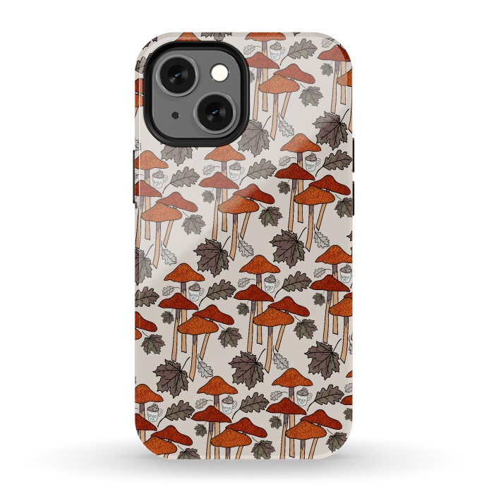 iPhone 13 mini StrongFit Autumn Mushrooms  by Steve Wade (Swade)