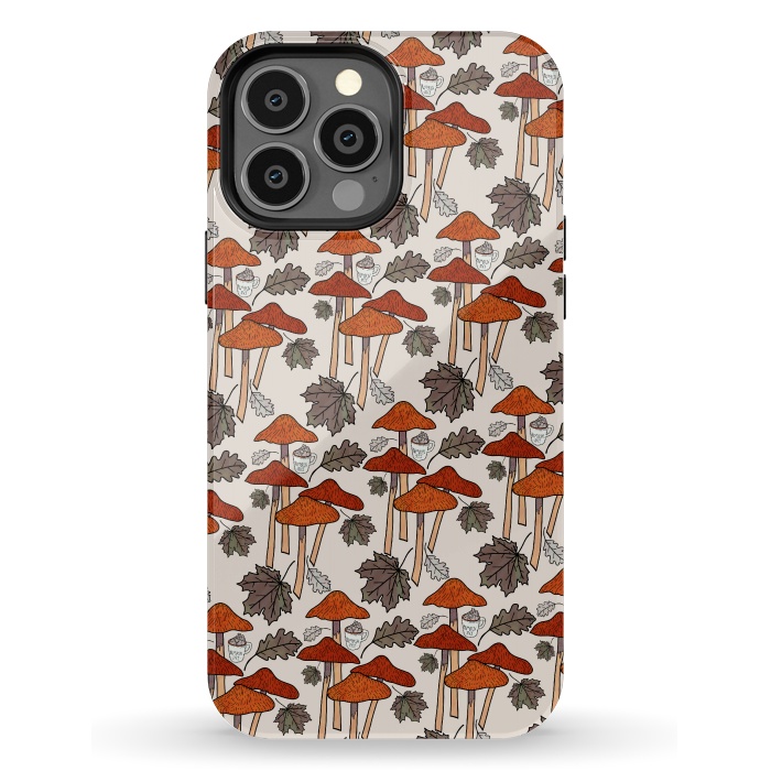 iPhone 13 Pro Max StrongFit Autumn Mushrooms  by Steve Wade (Swade)