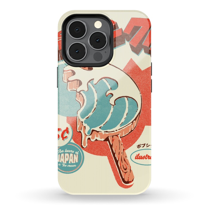 iPhone 13 pro StrongFit Great Wave Ice Pop by Ilustrata