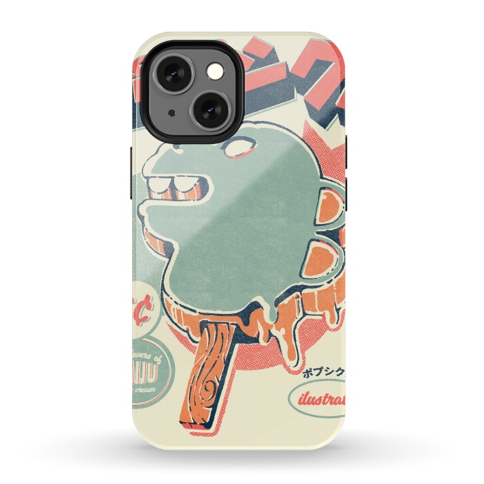 iPhone 13 mini StrongFit Kaiju Ice pop by Ilustrata
