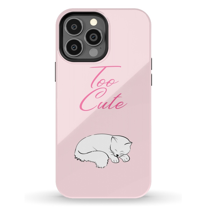 iPhone 13 Pro Max StrongFit Too cute pussy cat by Martina