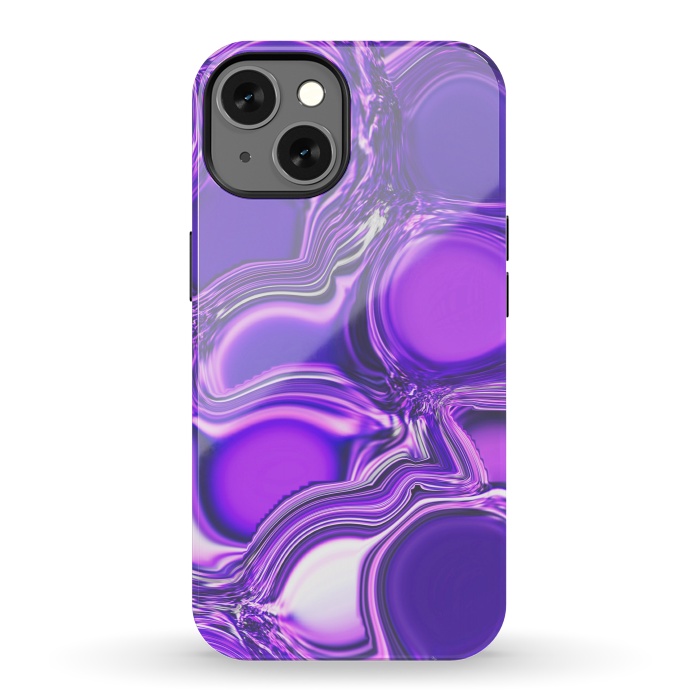 iPhone 13 StrongFit Purple Bubbles by Martina