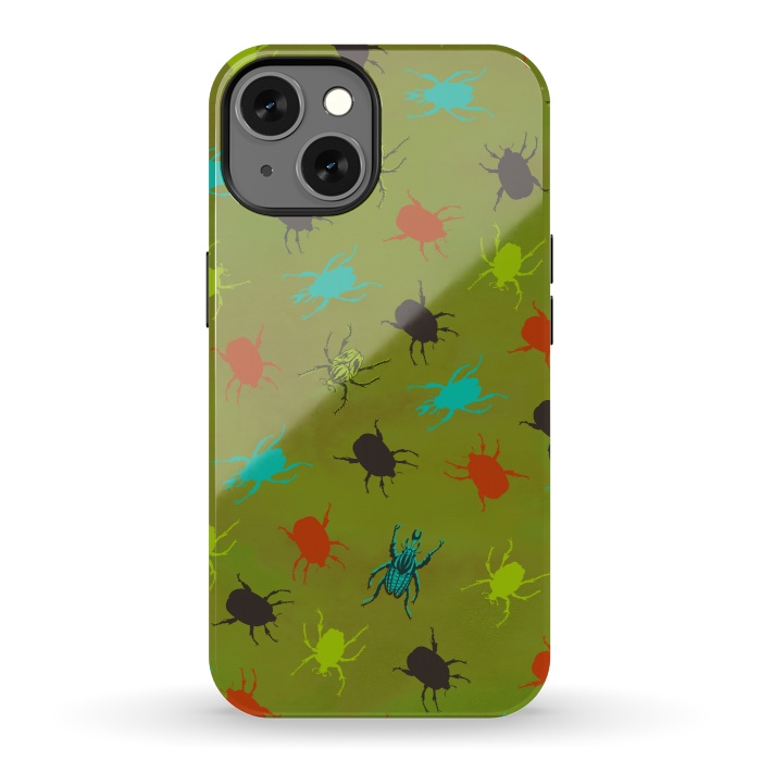 iPhone 13 StrongFit Beetles & Bugs by Lotti Brown