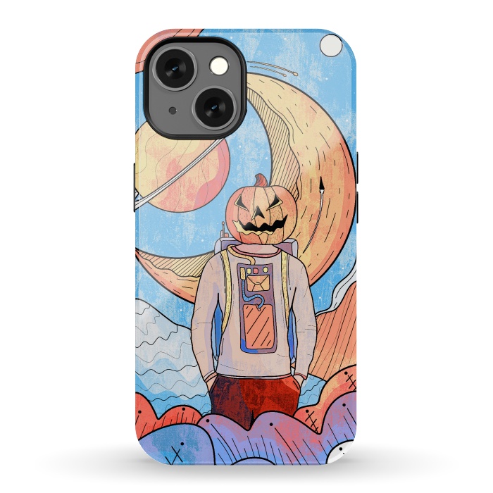iPhone 13 StrongFit The pumpkin astronaut  by Steve Wade (Swade)