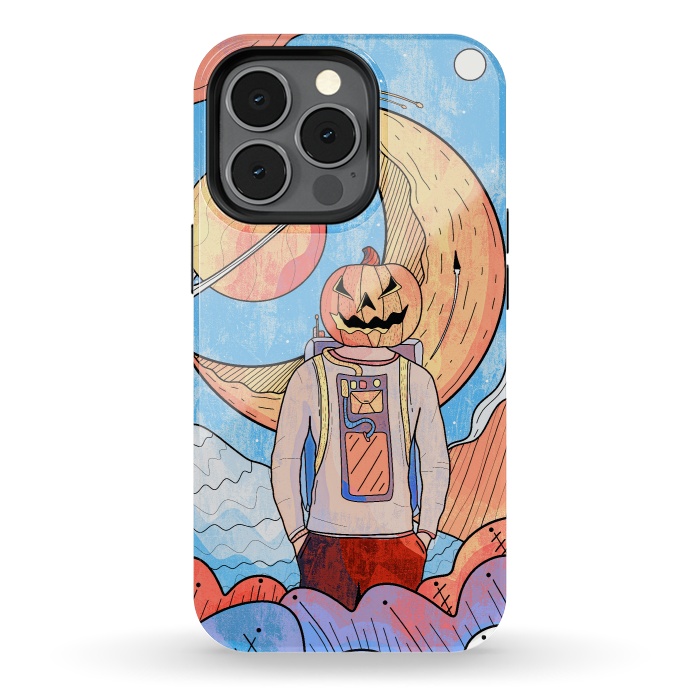 iPhone 13 pro StrongFit The pumpkin astronaut  by Steve Wade (Swade)