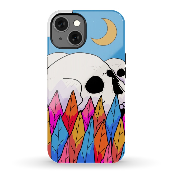 iPhone 13 StrongFit Skulls behind a forest by Steve Wade (Swade)