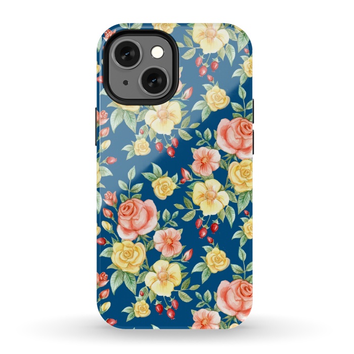 iPhone 13 mini StrongFit Pink and yellow roses  by Winston