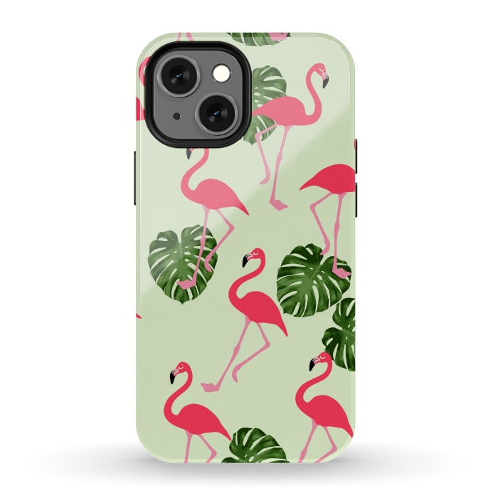 iPhone 13 mini StrongFit Flamingos  by Winston