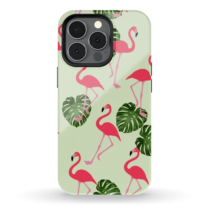 iPhone 13 pro StrongFit Flamingos  by Winston