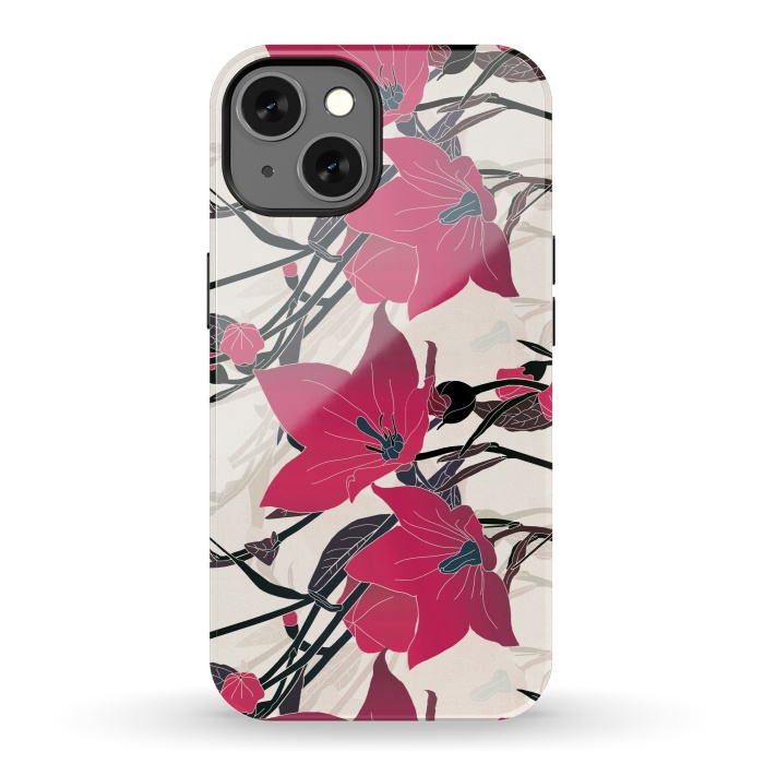 iPhone 13 StrongFit Red flowers 2 by Winston