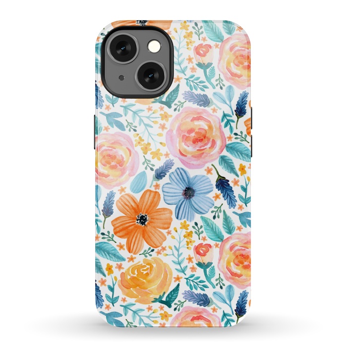 iPhone 13 StrongFit Bold Blooms by Tangerine-Tane