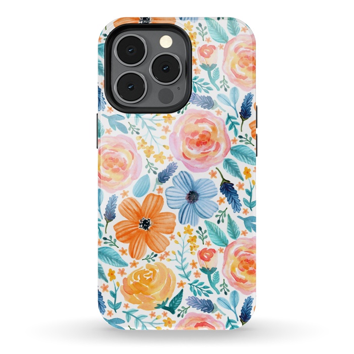 iPhone 13 pro StrongFit Bold Blooms by Tangerine-Tane