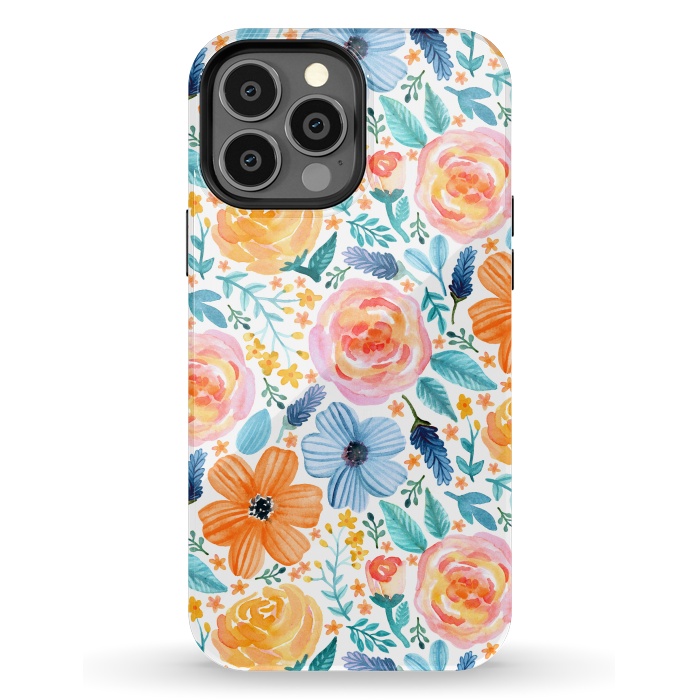iPhone 13 Pro Max StrongFit Bold Blooms by Tangerine-Tane