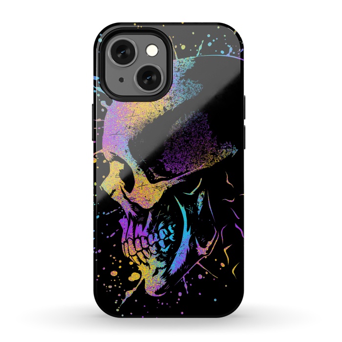 iPhone 13 mini StrongFit Skull Colorful Artistic by Alberto