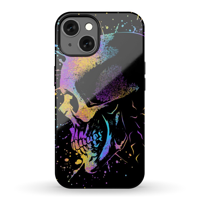iPhone 13 StrongFit Skull Colorful Artistic by Alberto