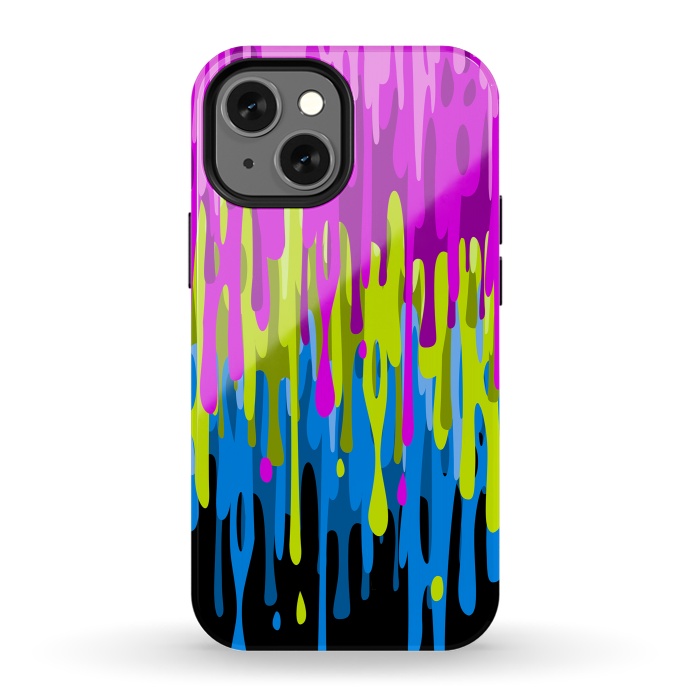 iPhone 13 mini StrongFit Colorful liquid by Alberto