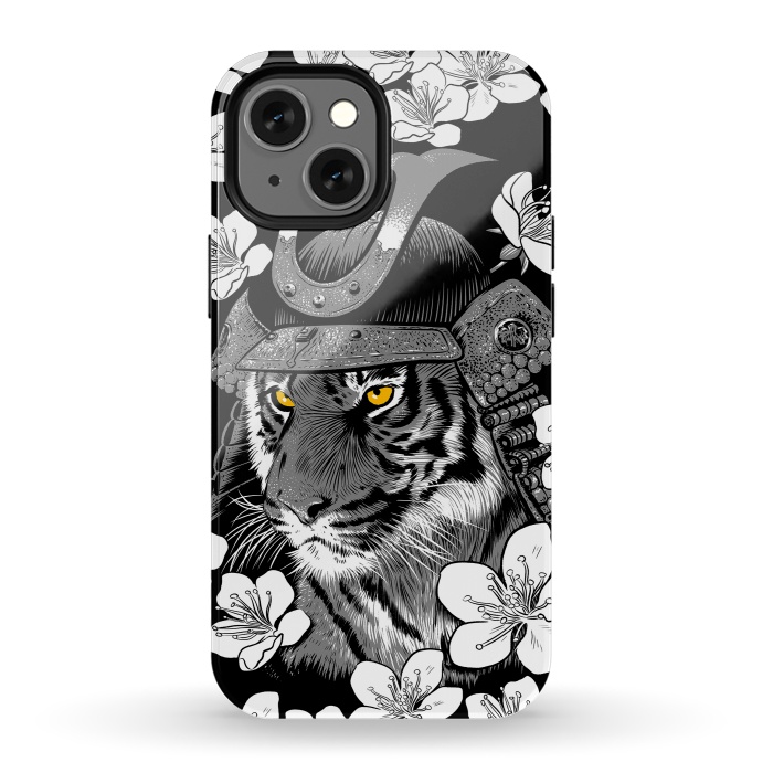iPhone 13 mini StrongFit Samurai Tiger cherry tree by Alberto