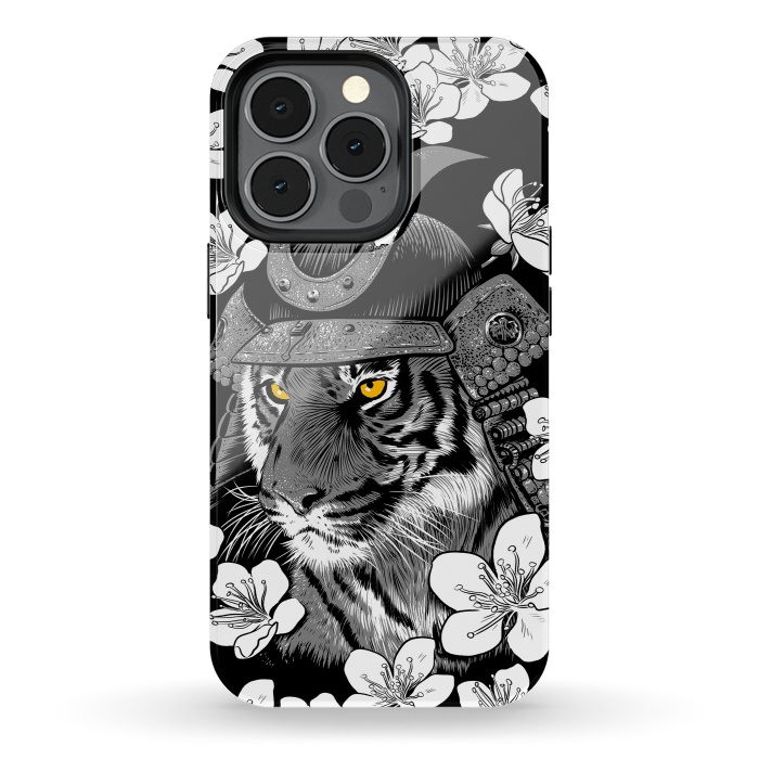 iPhone 13 pro StrongFit Samurai Tiger cherry tree by Alberto