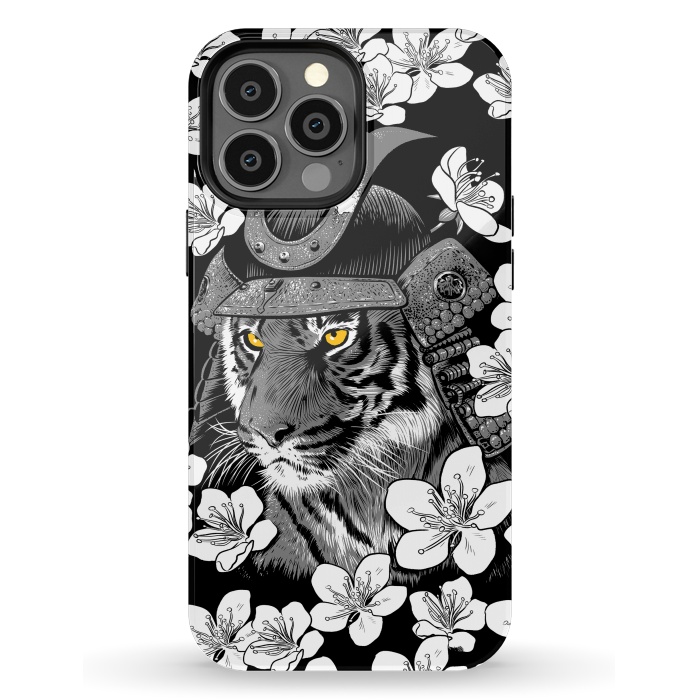 iPhone 13 Pro Max StrongFit Samurai Tiger cherry tree by Alberto