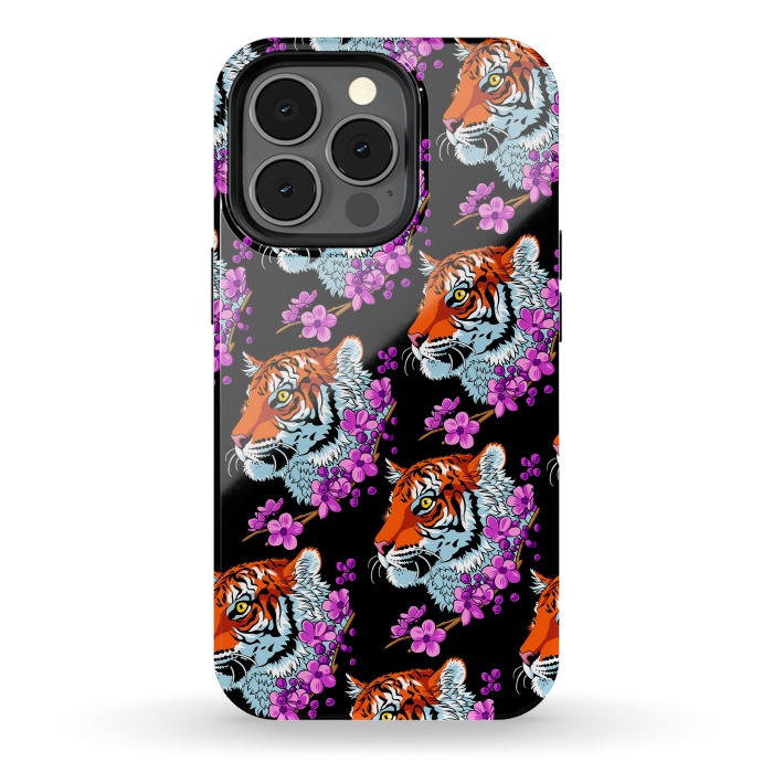 iPhone 13 pro StrongFit Tiger Cherry Tree by Alberto