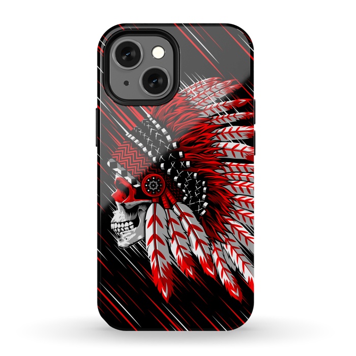 iPhone 13 mini StrongFit Indian Skull by Alberto