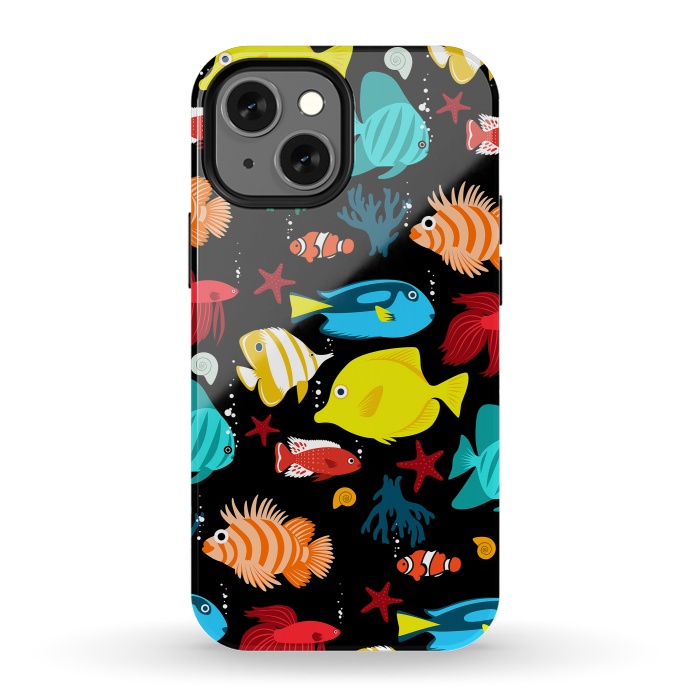 iPhone 13 mini StrongFit Tropical aquarium by Alberto